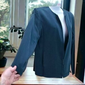 SIGRID OLSEN Sport Jacket, S,  100% Tencil, Lightweight, Teal, Perfect, Classic